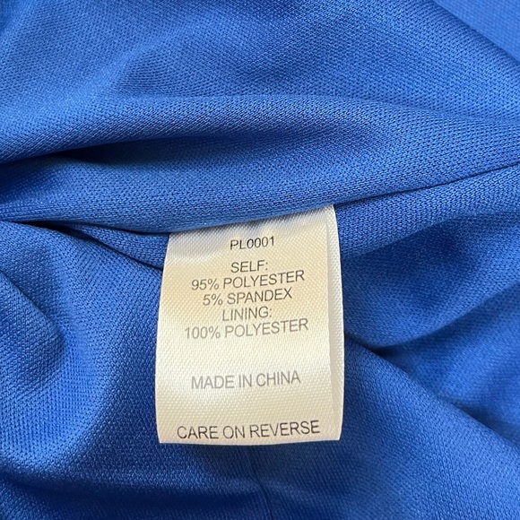 Alexia Admor Cobalt Short Sleeve Katrina Military Sheath Midi Dress L NWT - Picture 10 of 12